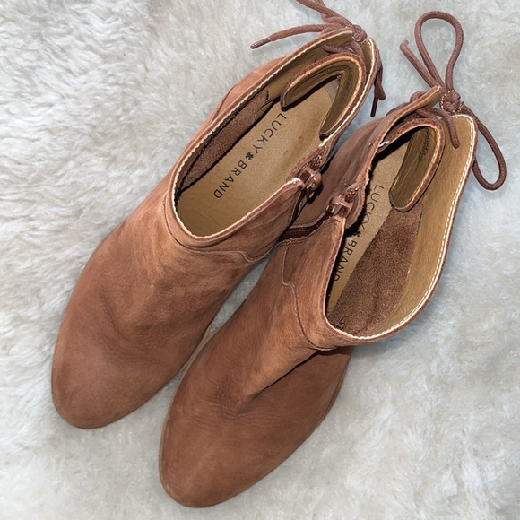 Lucky Brand Jalie brown suede ankle boot size 10 - Picture 12 of 13
